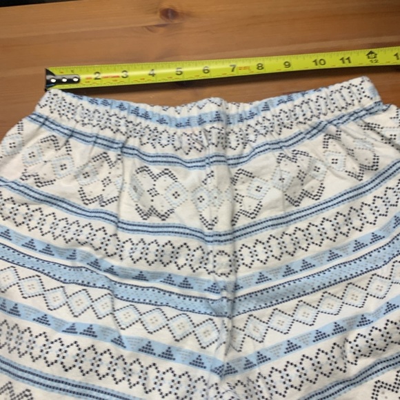 La Vie en Rose NWOT Flannel Pyjama Set Blue White and Grey - Picture 5 of 5